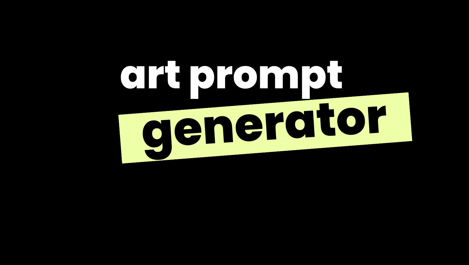 Art Prompt Generator
