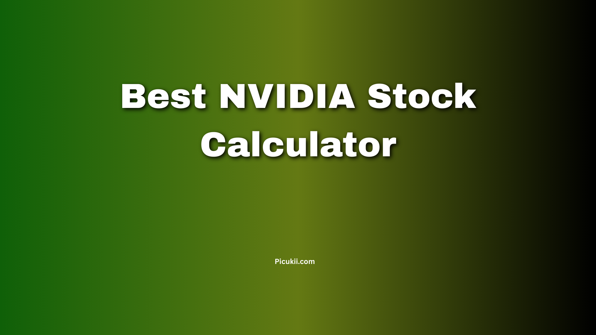 Best NVIDIA Stock Calculator