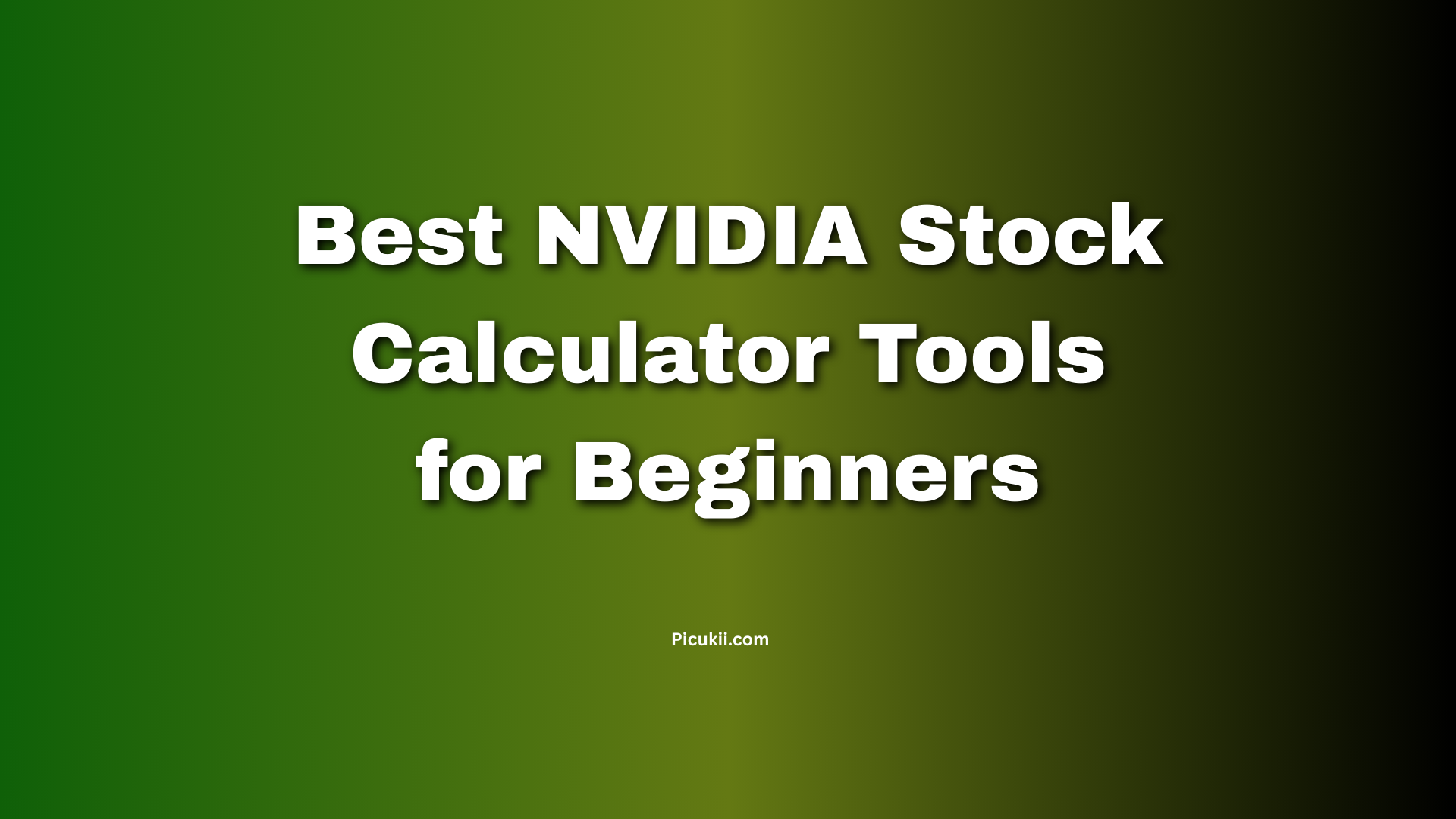 Best NVIDIA Stock Calculator