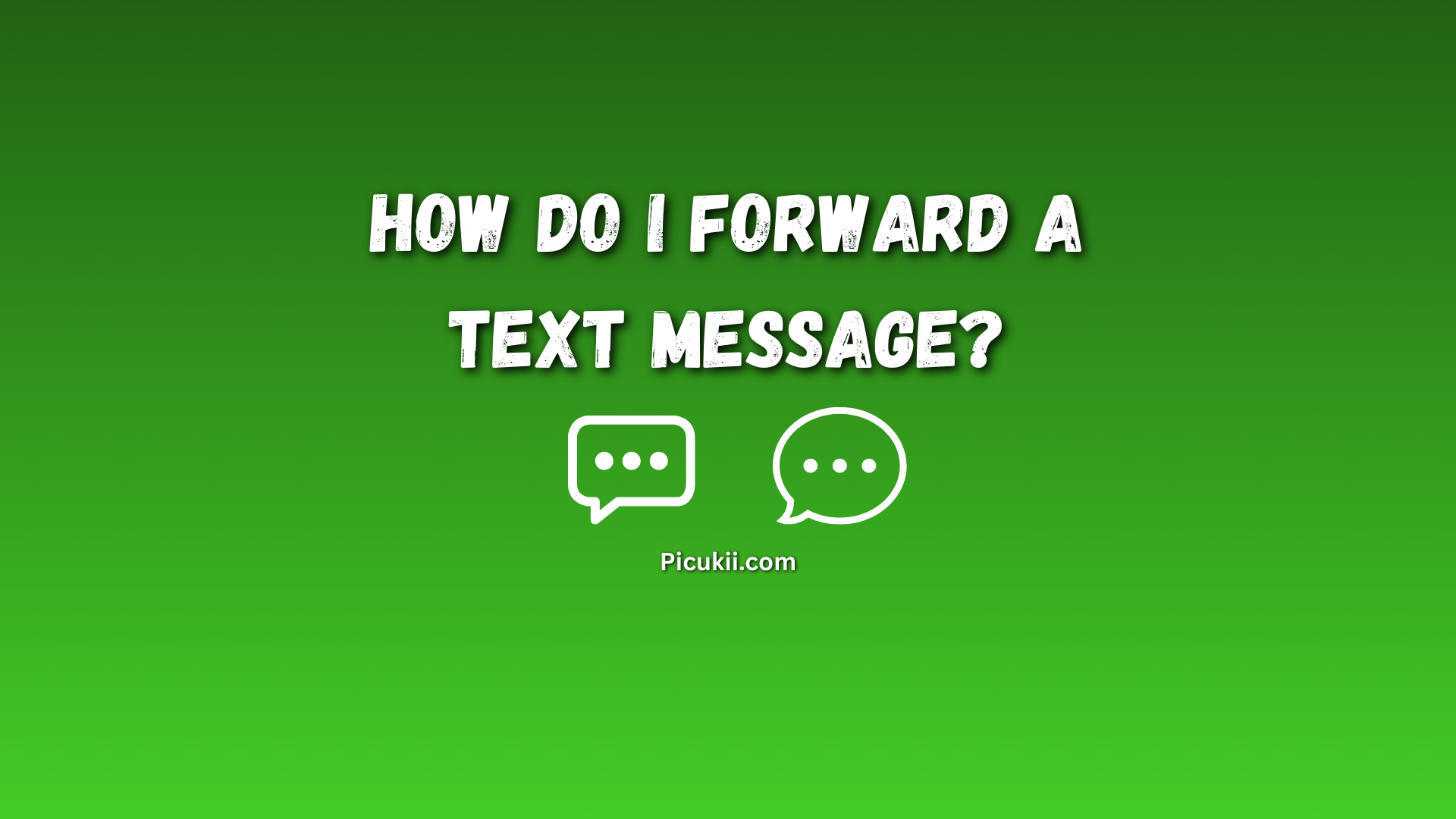 Forward a Text Message