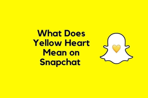 Yellow Heart on Snapchat