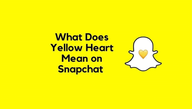 Yellow Heart on Snapchat