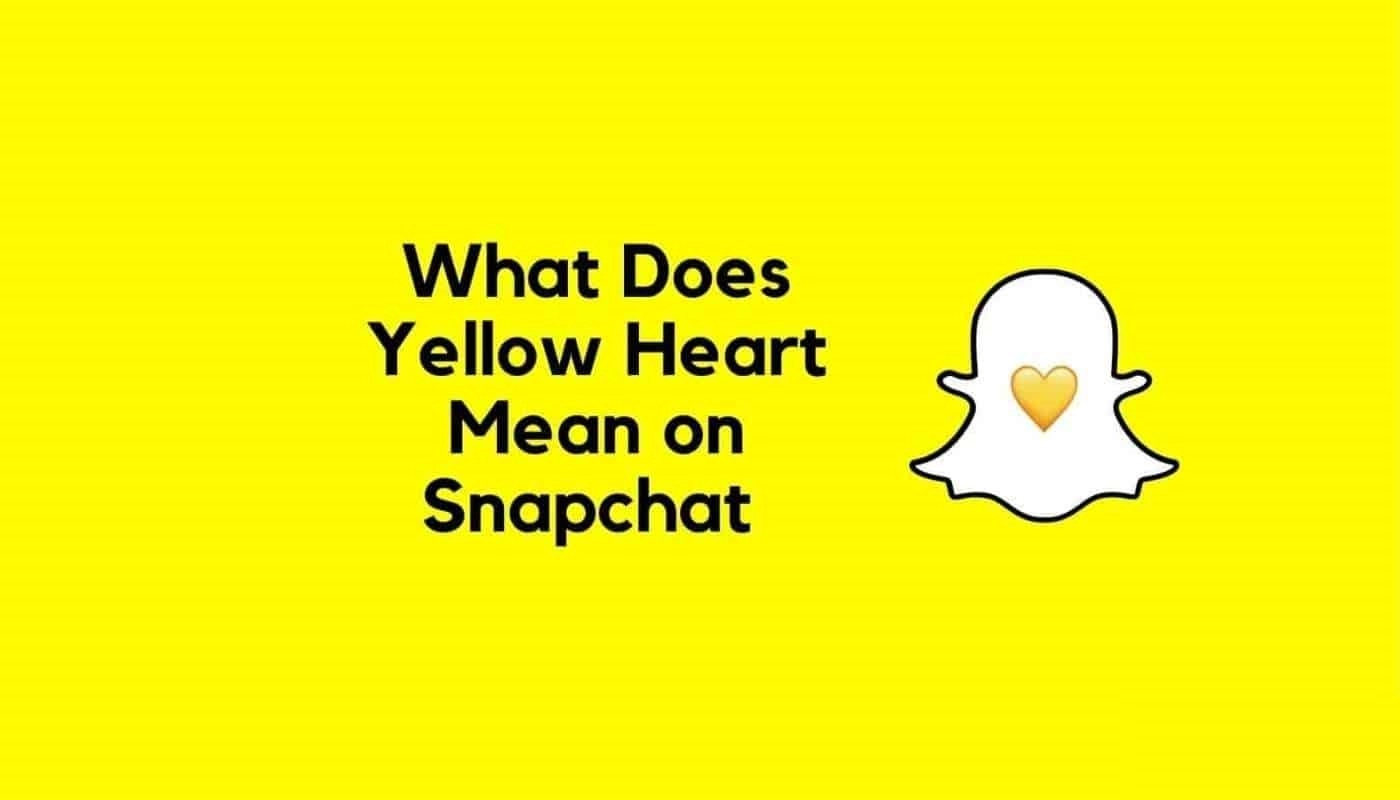 Yellow Heart on Snapchat