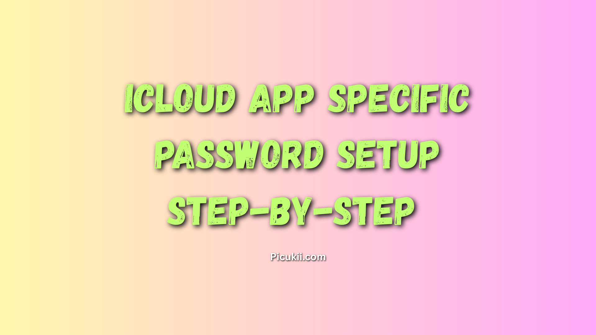 icloud app specific password