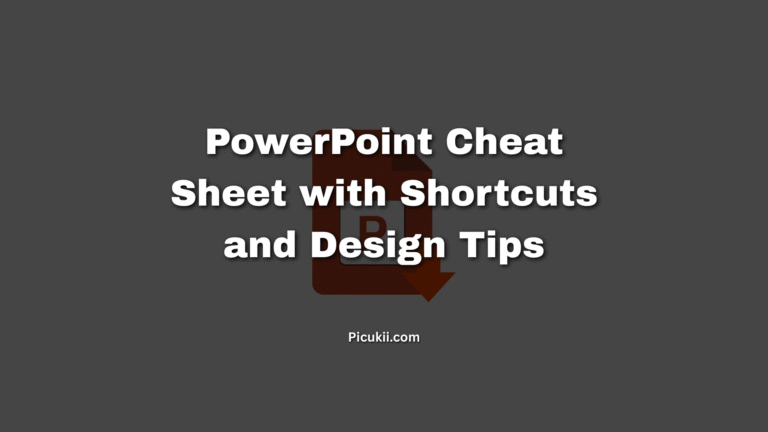 powerpoint cheat sheet
