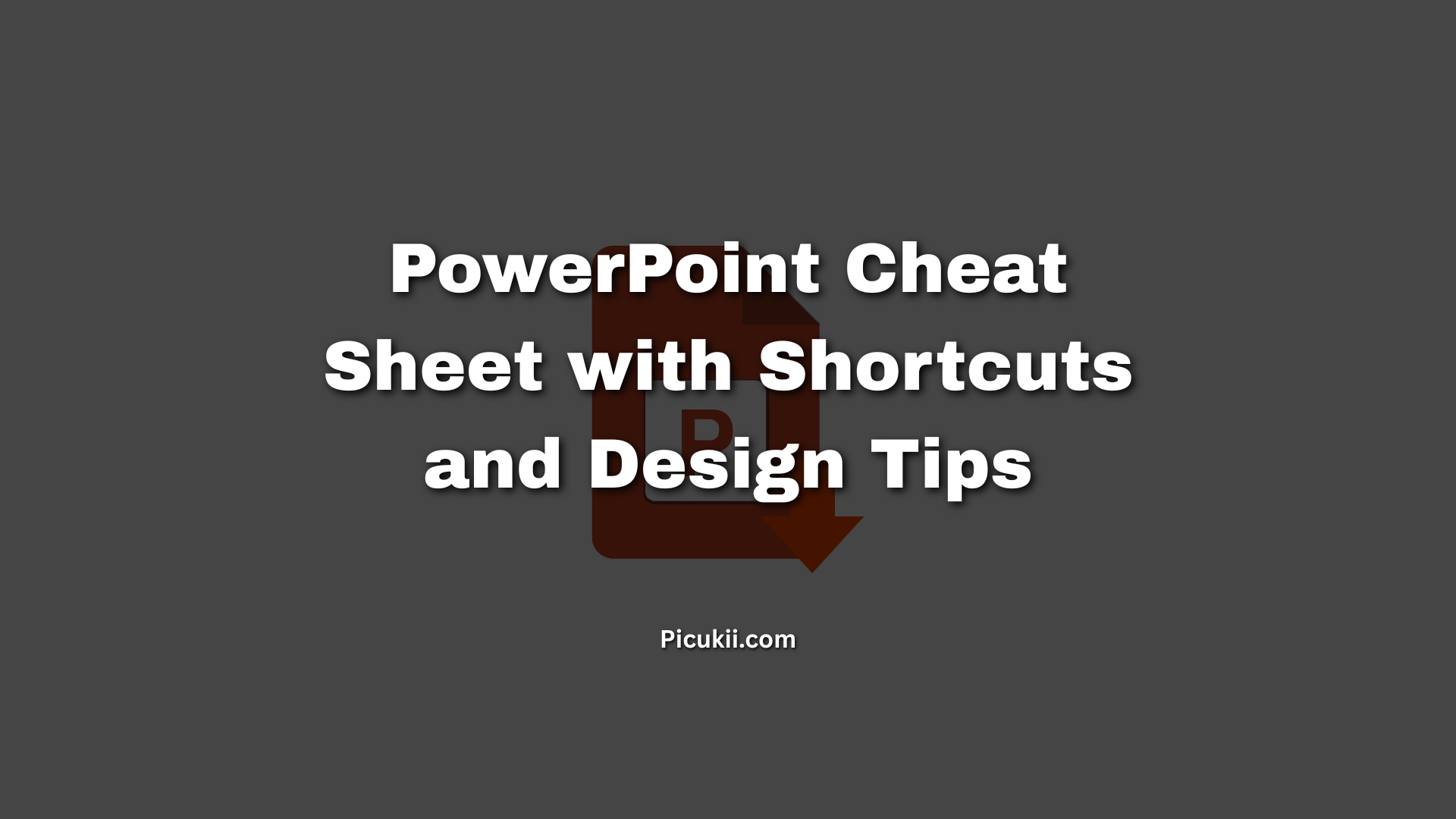 powerpoint cheat sheet
