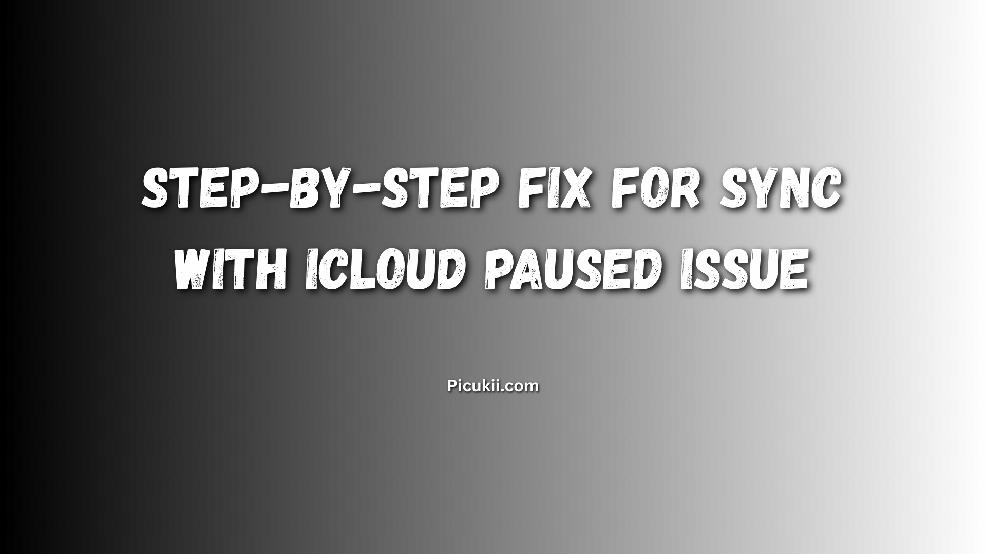 sync with icloud paused