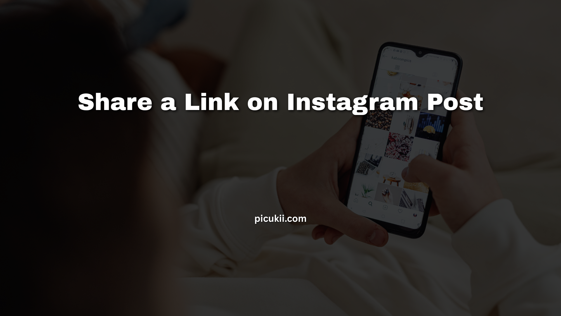Share a Link on Instagram Post