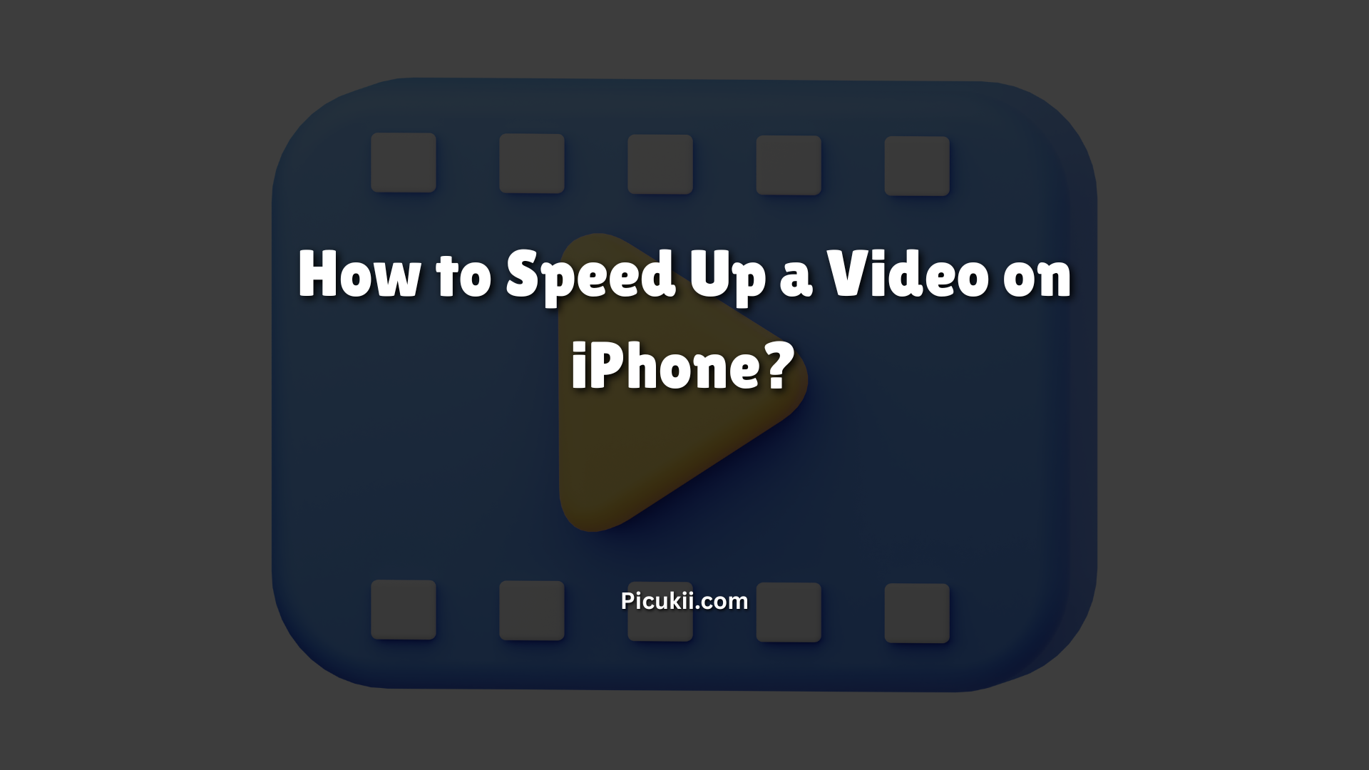 Speed Up a Video on iPhone