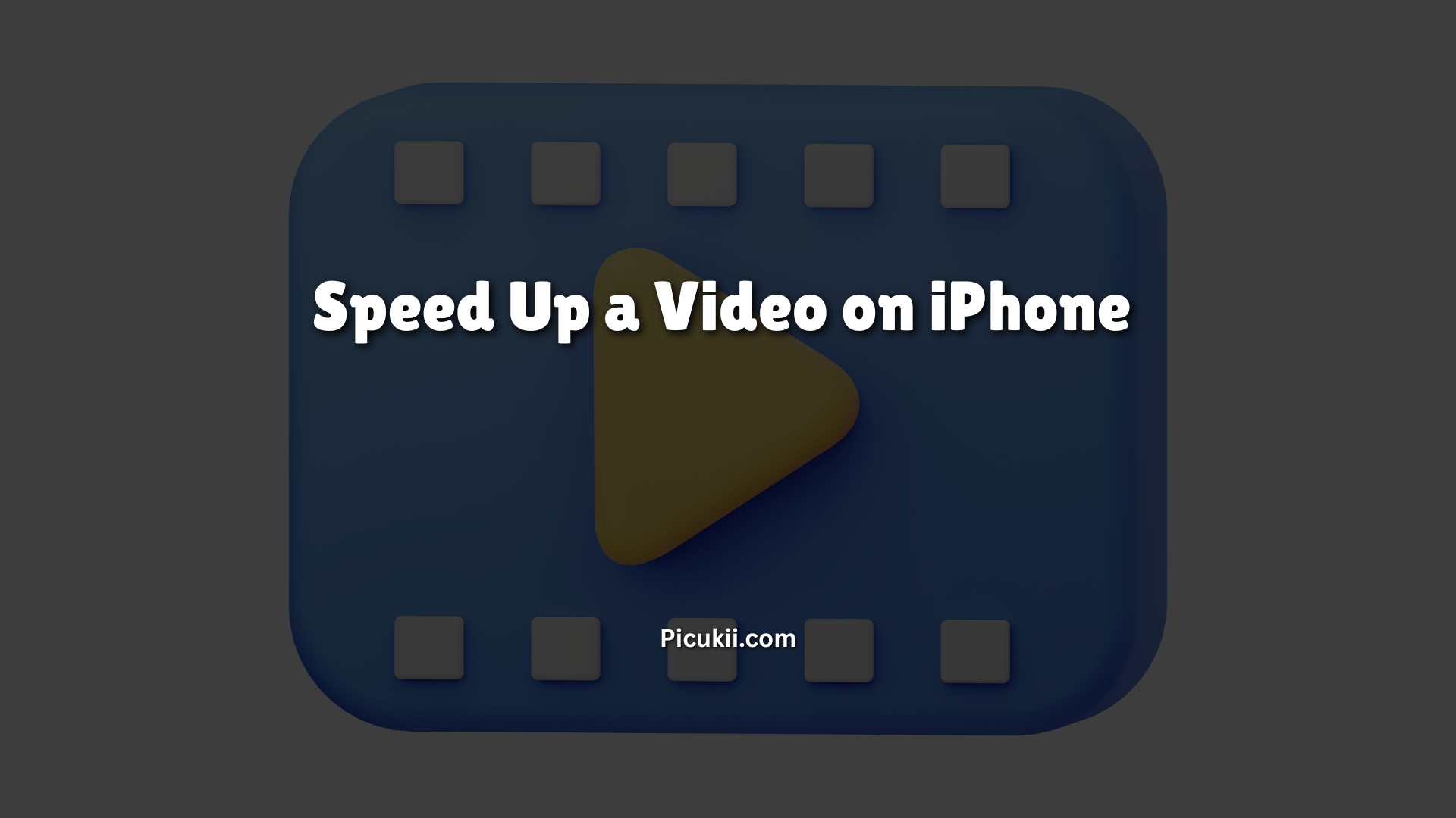 Speed Up a Video on iPhone