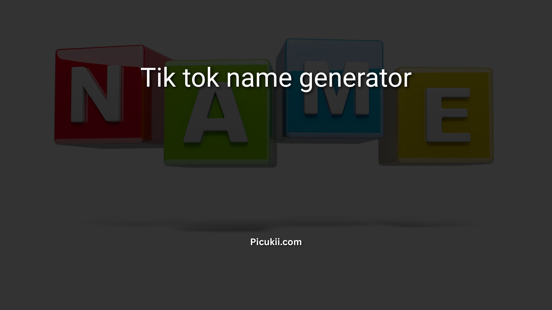 tik tok name generator