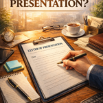 How to Write a Letter of Presentation