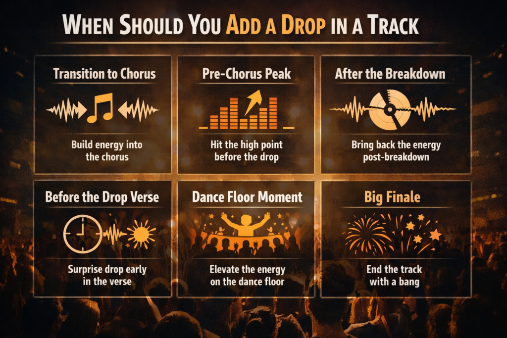 When Should You Add a Drop in a Track